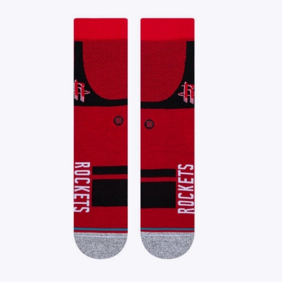 NWT Men's Houston Rockets Shortcut 2 Stance Crew Socks - Picture 7 of 14